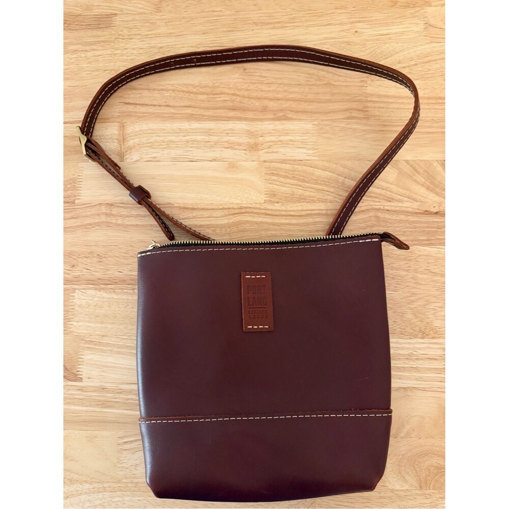 Portland Leather Brown Leather Crossbody Shoulder Bag